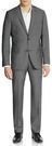 Men's Trim-Fit Solid Wool Suit