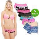 Rampage Intimates Lacy Panties, 5-Pack