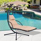 Hanging Chaise Lounger Chair Air Porch Swing Hammock