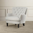Greene Tufted Upholstered Linen Club Chair