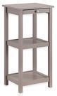 Shutter 3-Tier Wood Tower with Pull-Out Shelf