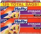 Hefty 1-Gallon Slider Storage Bags 120-Count