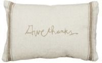 Give Thanks Feedsack Pillow