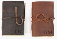 Personalized Genuine Rustic Leather-Bound Journal