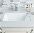 Miseno White Rectangular 18-1/2 Undermount Bathroom Sink