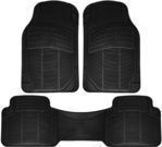 OxGord All-Weather Rubber 3-Piece Floor Mat Set