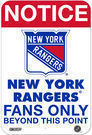 NHL Fans Only 8x12 Aluminum Signs (18 Teams)