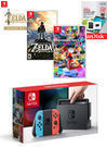 Nintendo Switch Neon Joy-Con Mario Kart 8 Deluxe Bundle