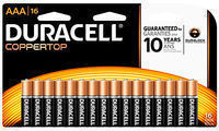 Duracell Coppertop Alkaline AAA or AA Batteries