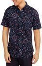 Straight Faded Men's Fireworks Print Hawaiian Shirt