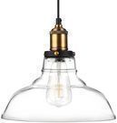 Oak Leaf Vintage Industrial Edison Glass Ceiling Light