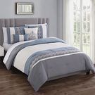Morrison 5-Piece Comforter Set in Grey/Blue