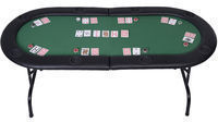 Foldable 8 Player Poker Table