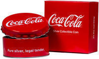 2018 Fiji Coca-Cola Bottle Cap-Shaped 6g $1 Silver Coin