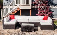 Outsunny 7-Piece Outdoor Sofa Sectional Set