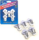 15 Home Solutions No-Damage Reusable Metal Swivel Wall Hooks
