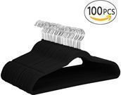 Non Slip Velvet Hangers - 100 Pack