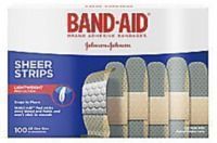 100-Count Band-Aid Brand Sheer Bandages