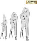 3-Piece Husky 6.5 + 7 Long Nose & 10 Locking Plier Set
