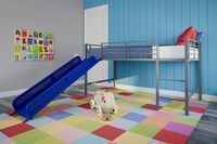 DHP Junior Twin Metal Loft Bed