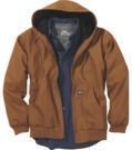 Gravel Gear Men's Hooded Thermal-Lined Duck Work Jacket